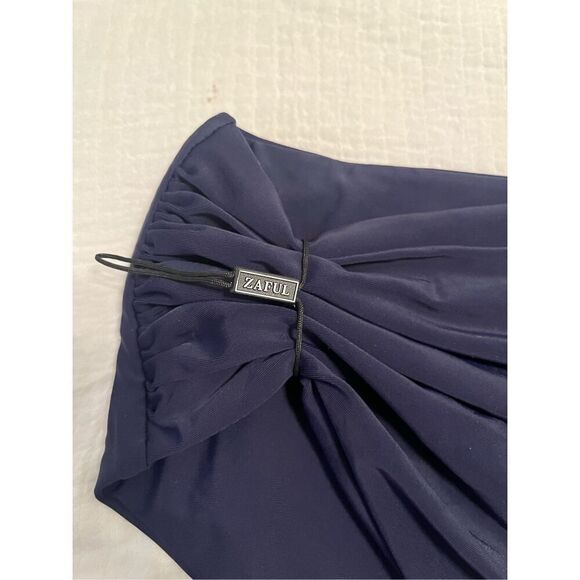 ZAFUL Women's High Waisted Bikini Bottom Ruched Tummy Control Swimsuit NEW - Picture 4 of 9